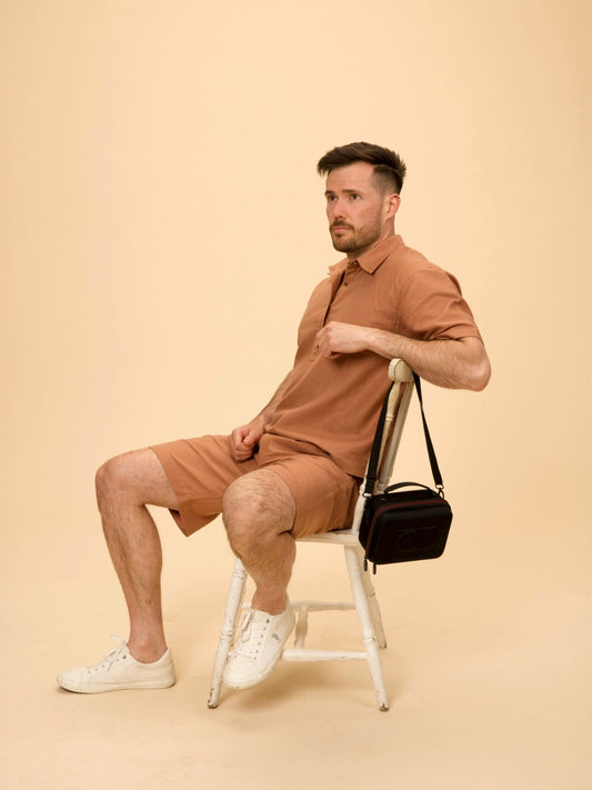 Smart Summer Set Top by VALAJI MILANO, shown full length.
