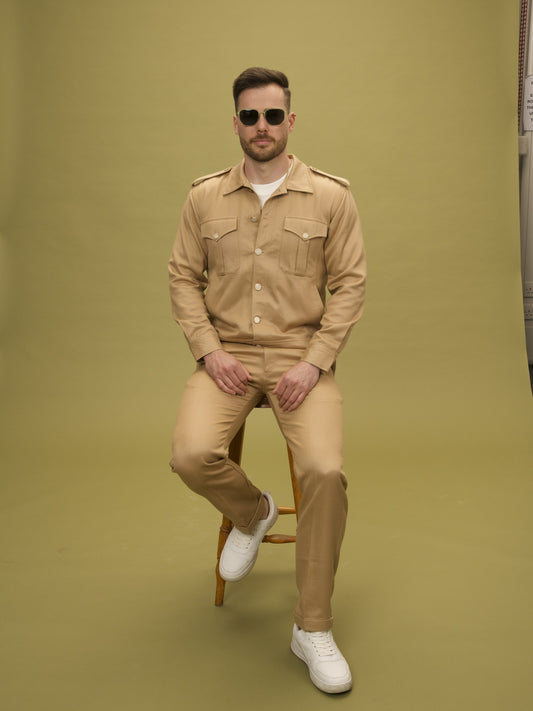 Safari Set Jacket by VALAJI MILANO, shown as a full outfit.