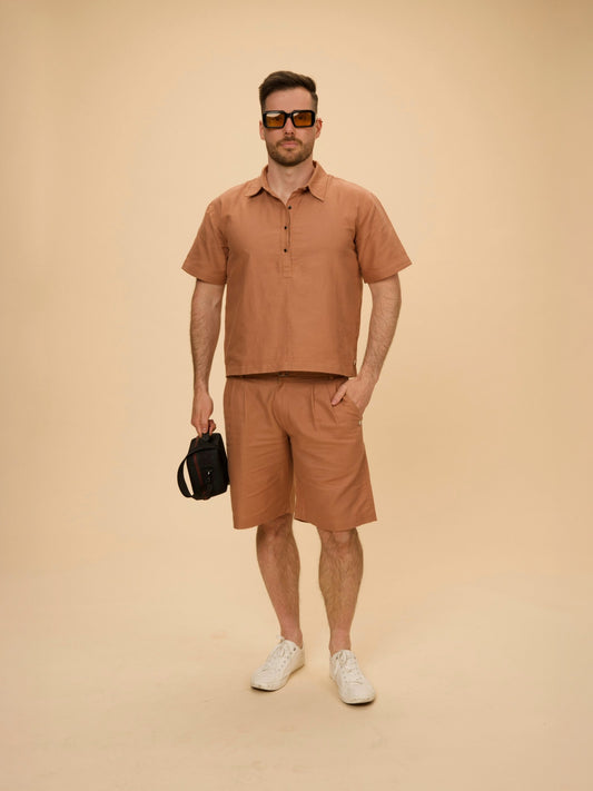 Smart Summer Set Shorts by VALAJI MILANO, shown as a full outfit.