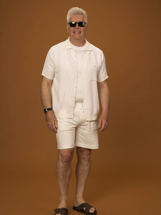 Everyday Lounge Polo by VALAJI MILANO, shown as a full outfit.