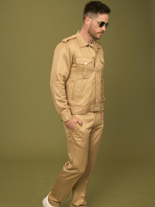 Safari Set Trousers by VALAJI MILANO, shown as a full outfit.