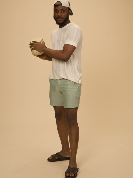 Smart Casual Shorts by VALAJI MILANO, shown as a full outfit.