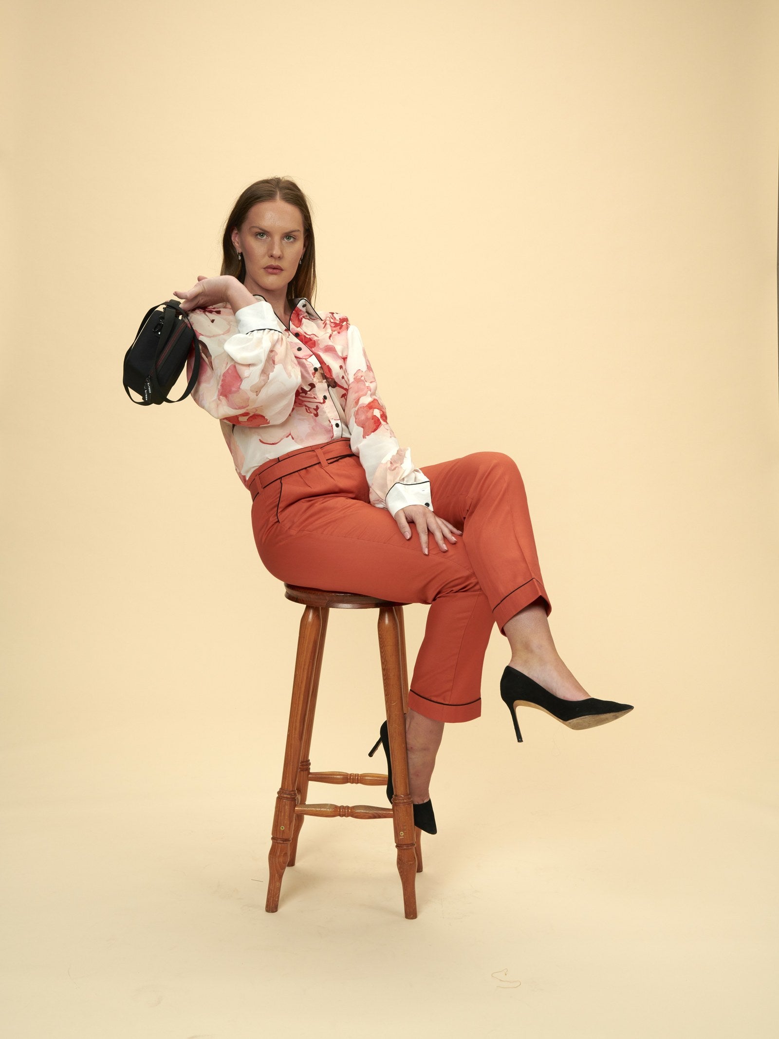 Formal Wear Printed Shirt by VALAJI MILANO, shown full length.
