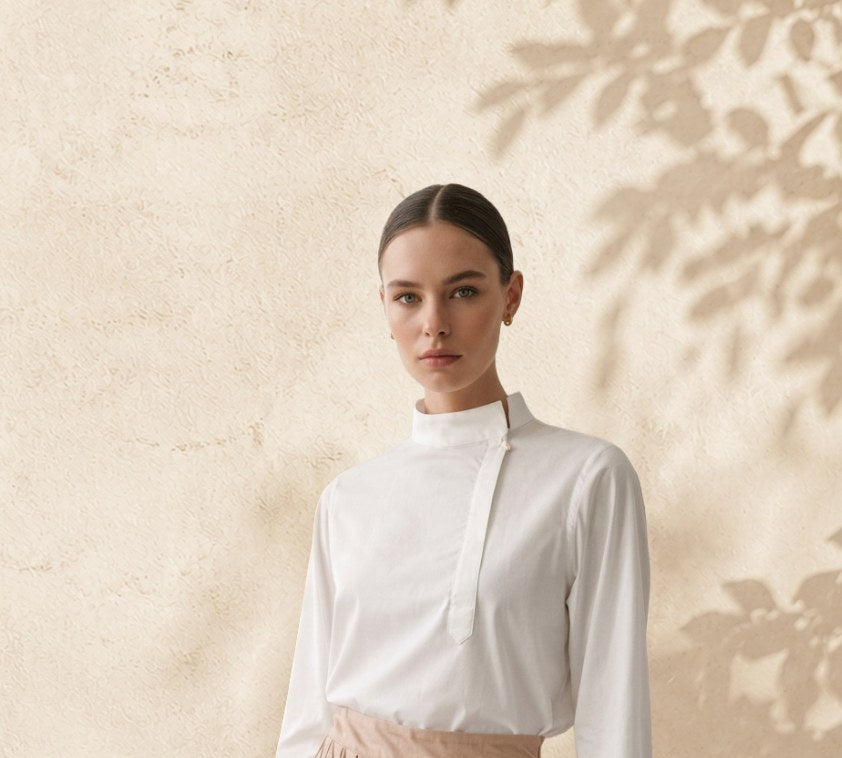 Formal Wear Shirt in lyocell, white, by VALAJI MILANO.